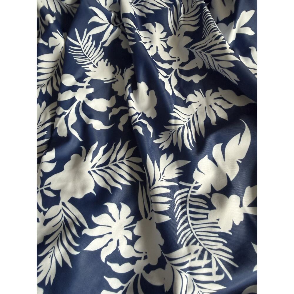 NWT Bloomchic Size 18-20 Women's Navy/Wht Leaf Print Swim Dress Beach Coastal - Picture 3 of 8